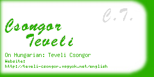 csongor teveli business card